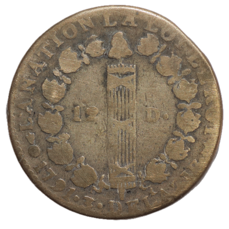 France - Louis XVI (1774-1793), 12 deniers, 1791, AA (Metz)