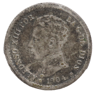 Espagne - Alfonso XIII (1886-1931), 50 centimos, 1904