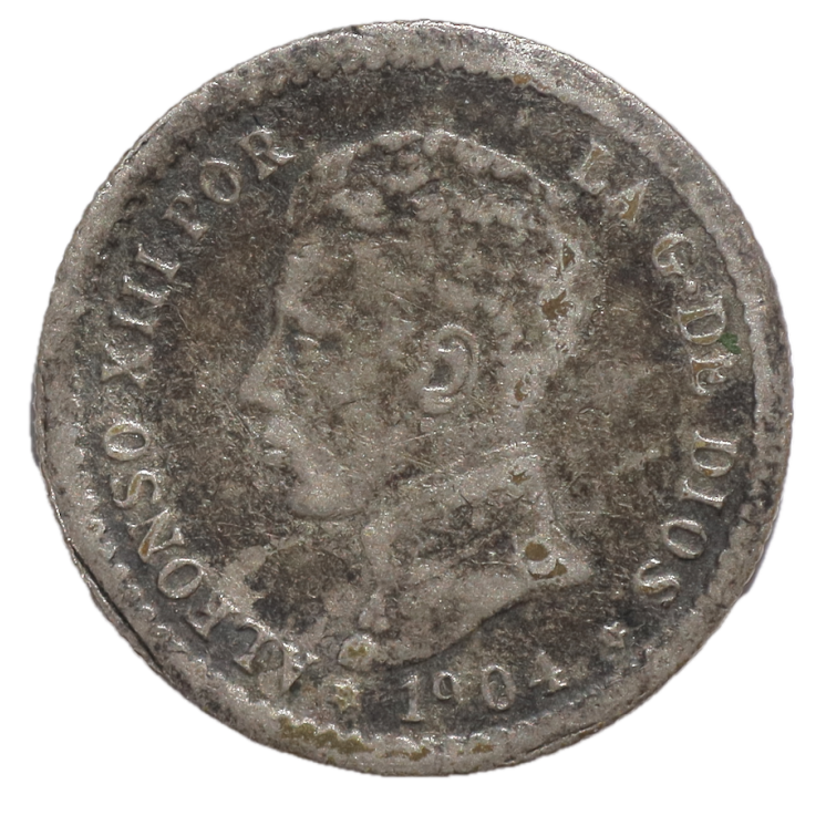 Espagne - Alfonso XIII (1886-1931), 50 centimos, 1904
