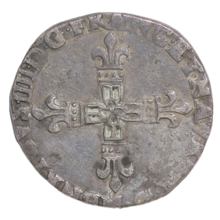 France - Henri IV (1589-1610), 1/4 d'Ecu, Navarre Bearn, 1609
