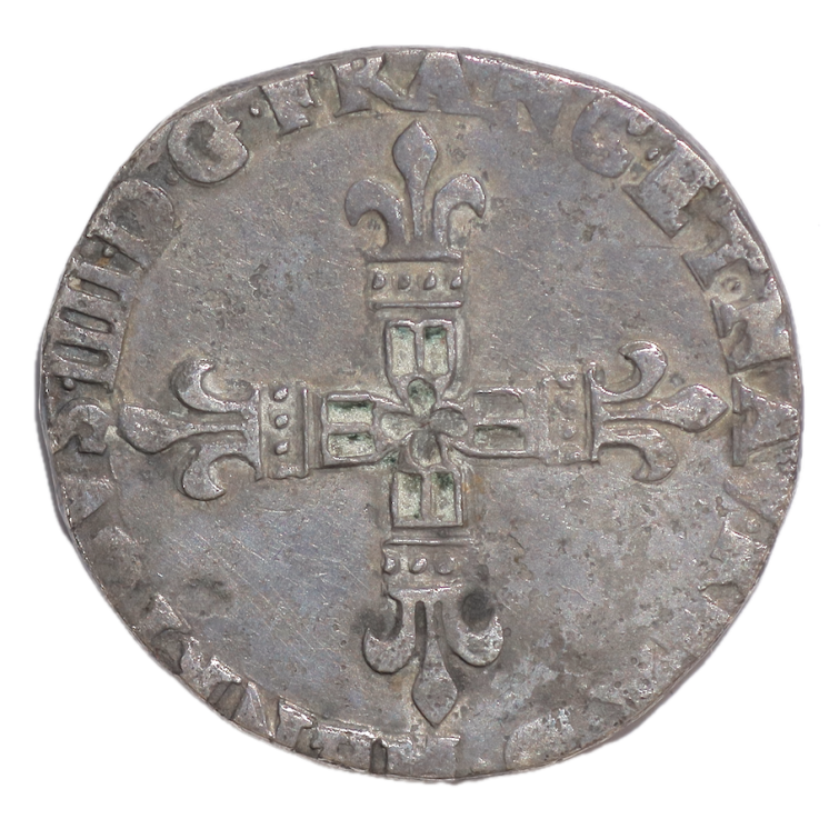 France - Henri IV (1589-1610), 1/4 d'Ecu, Navarre Bearn, 1609