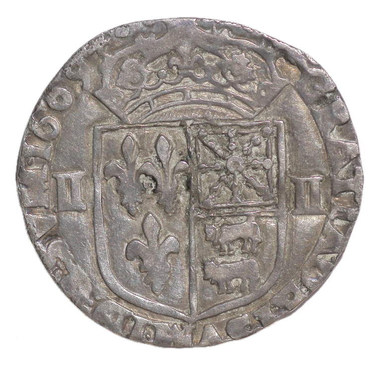 France - Henri IV (1589-1610), 1/4 d'Ecu, Navarre Bearn, 1609