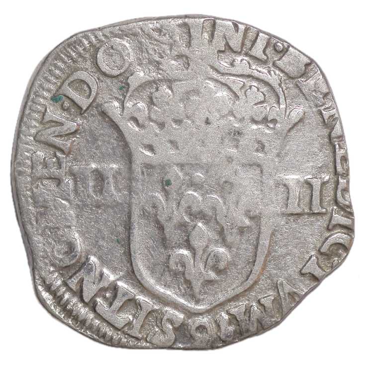 France - Henri IV (1589-1610), 1/4 d'Ecu, 1609, 9 (Rennes)