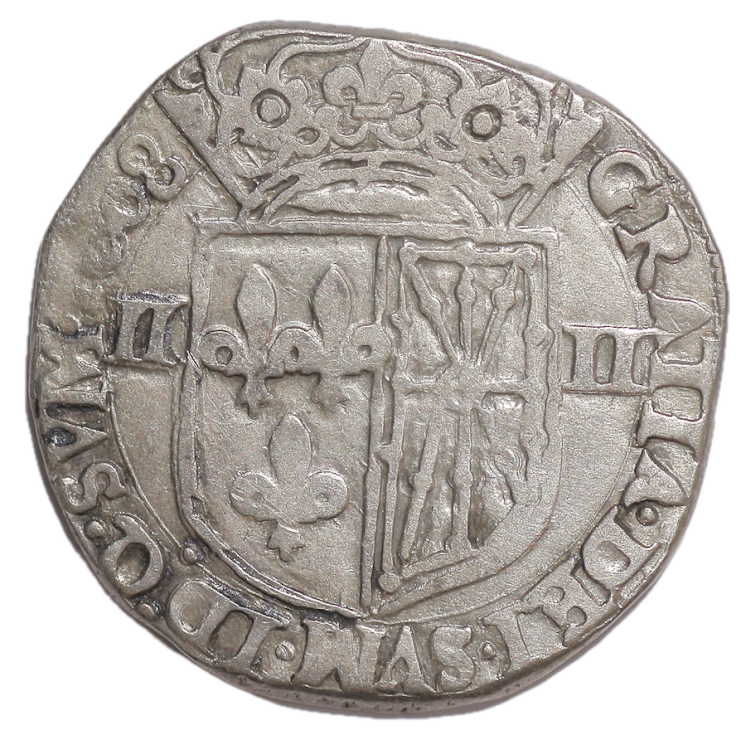 France - Henri IV (1589-1610), 1/4 d'Ecu Navarre, St Palais, 1608