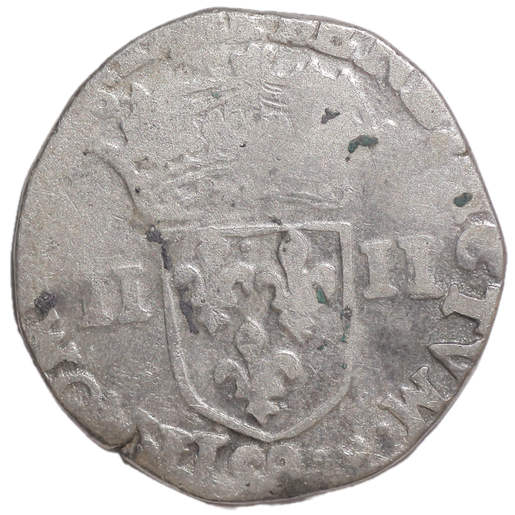 France - Henri IV (1589-1610), 1/4 d'Ecu, 9 (Rennes)