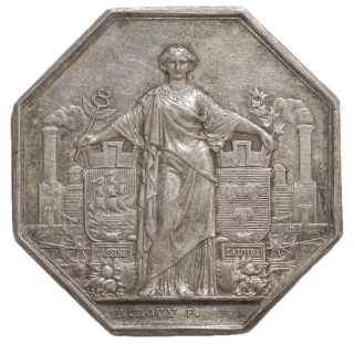 Jeton - Chemin de fer de Paris à Orléans, 7 juillet 1838