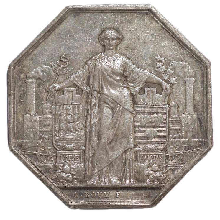 Jeton - Chemin de fer de Paris à Orléans, 7 juillet 1838