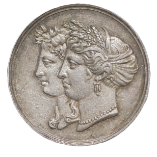 France - Jeton d'agriculture de la seine inférieure, 1819, argent