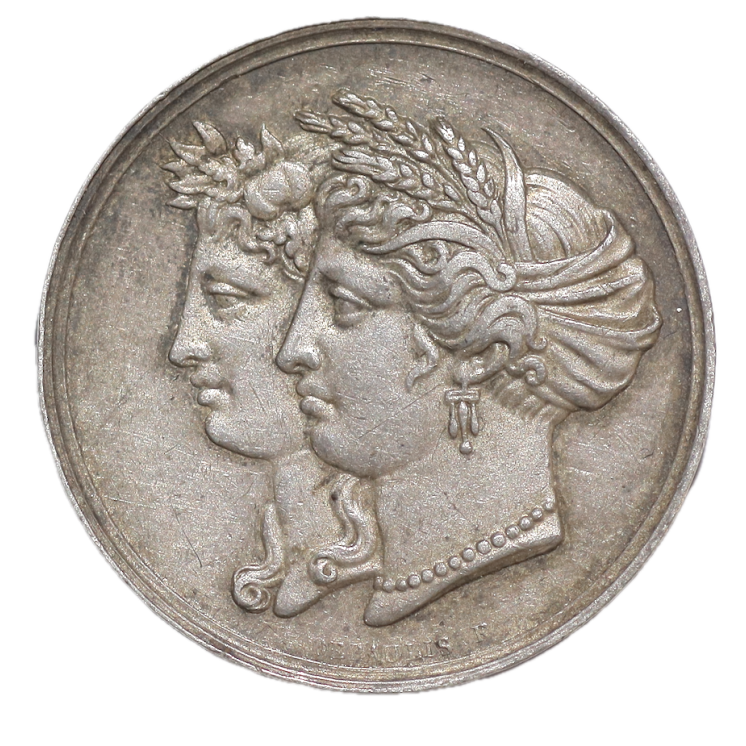 France - Jeton d'agriculture de la seine inférieure, 1819, argent