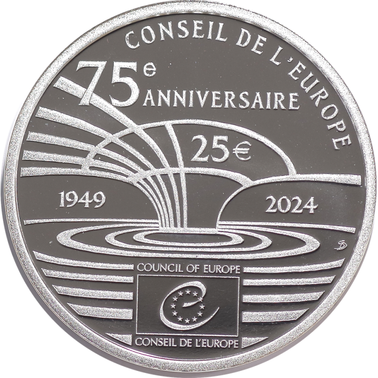 Luxembourg - 75e anniversaire du conseil de l'Europe, 25€, 2024