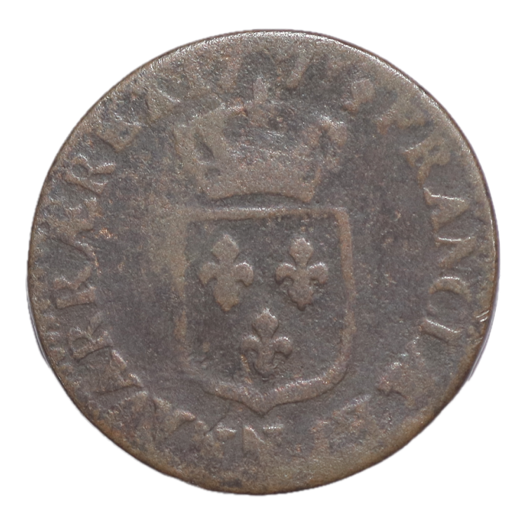 France - Louis XV (1715-1774), 1/2 sol à la vieille tête, M (Toulouse)