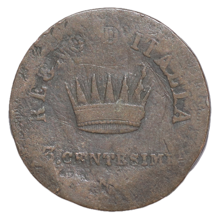 Italie - Napoléon Ier, 3 centesimi, 1812