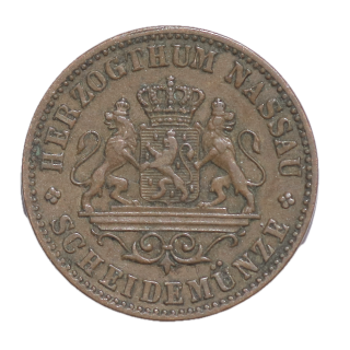 Allemagne - 1 Kreuzer, Nassau, 1860