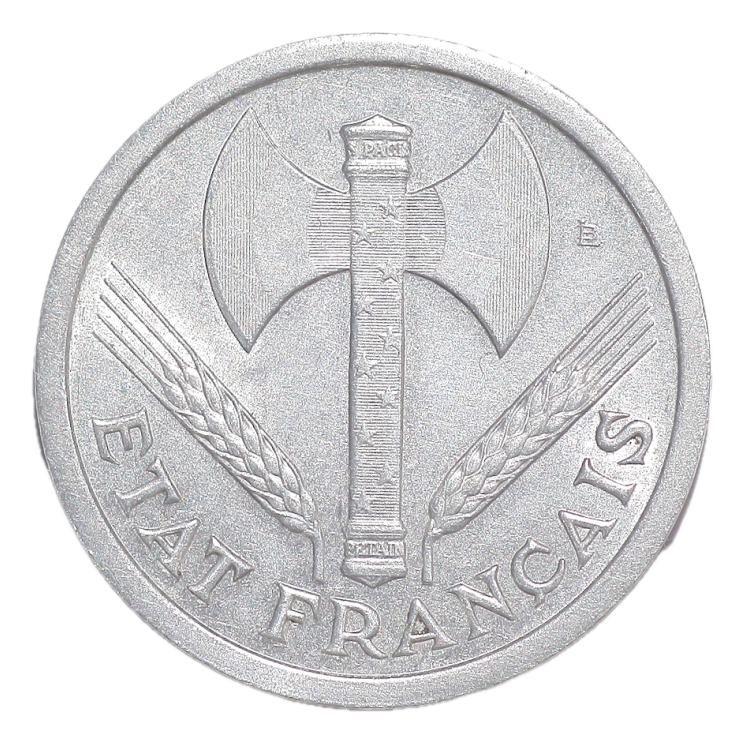 France - 2 Francs, Etat Français, 1943