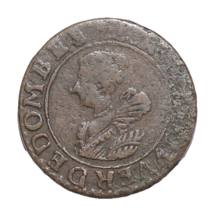 France - Double Tournois, Marie de Bourbon Montpensier, 1623