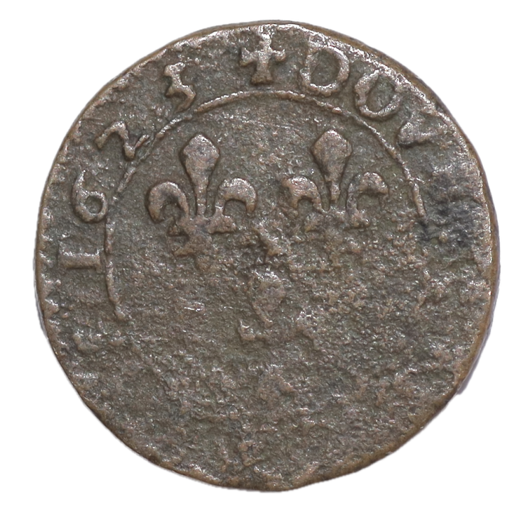 France - Double Tournois, Marie de Bourbon Montpensier, 1623
