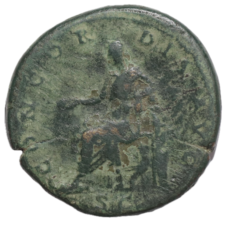 Rome - Sabine (136), Sesterce, Concordia