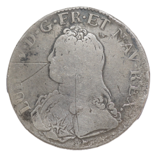 France - Louis XV (1715-1774), Ecu aux branches d'oliviers, 1726, I (Limoges)