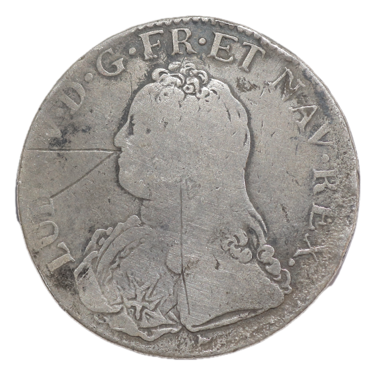 France - Louis XV (1715-1774), Ecu aux branches d'oliviers, 1726, I (Limoges)