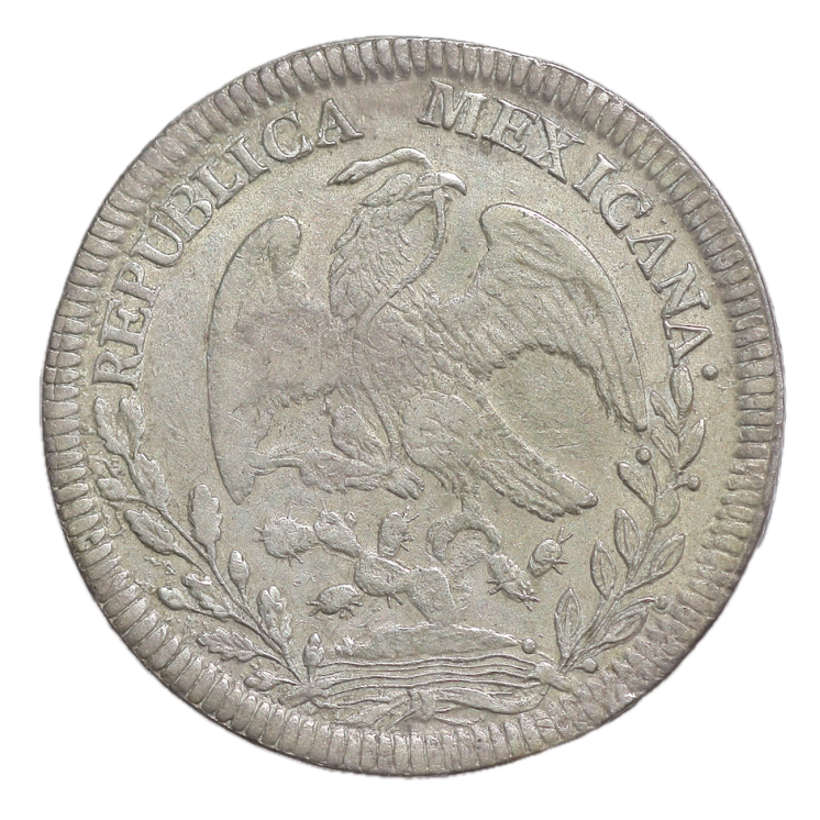 Mexique - République, 8 Réales, 1828, MR