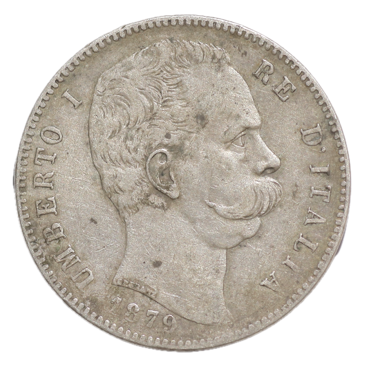 Italie - Umberto I (1878-1900), 5 Lires, 1879