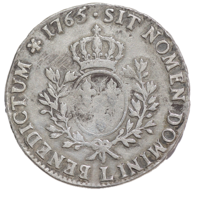France - Louis XV (1715-1778), Ecu au bandeau, 1765, L (Bayonne)