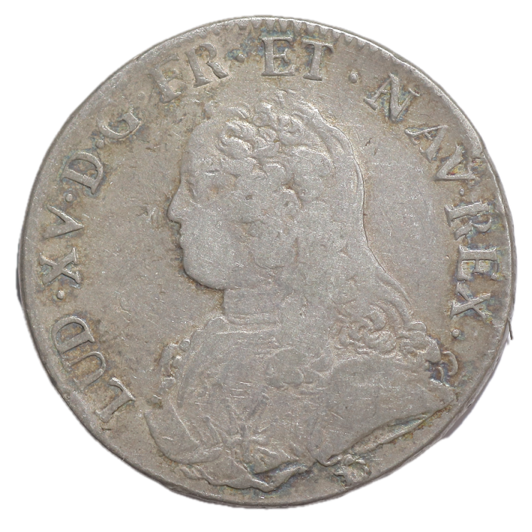 France - Louis XV (1715-1778), Ecu aux branches d'oliviers, 1731, Q (Perpignan)