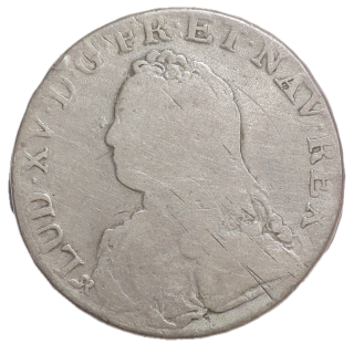 France - Louis XV (1715-1778), Ecu aux branches d'oliviers, 1737, B (Rouen)