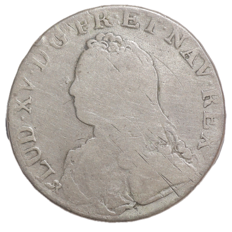 France - Louis XV (1715-1778), Ecu aux branches d'oliviers, 1737, B (Rouen)