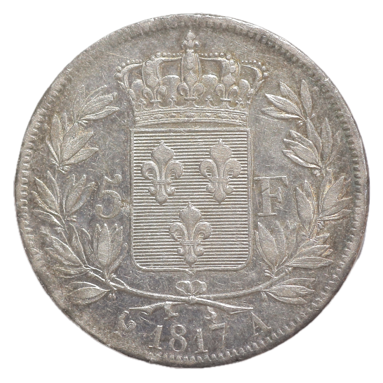 France - Louis XVIII (1815-1824), 5 Francs, 1817, A (Paris)