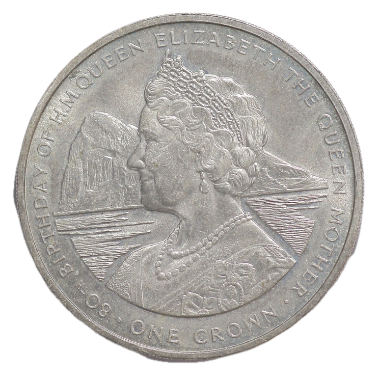 Gibraltar - Élizabeth II (1952-2022), 1 couronne, 1980