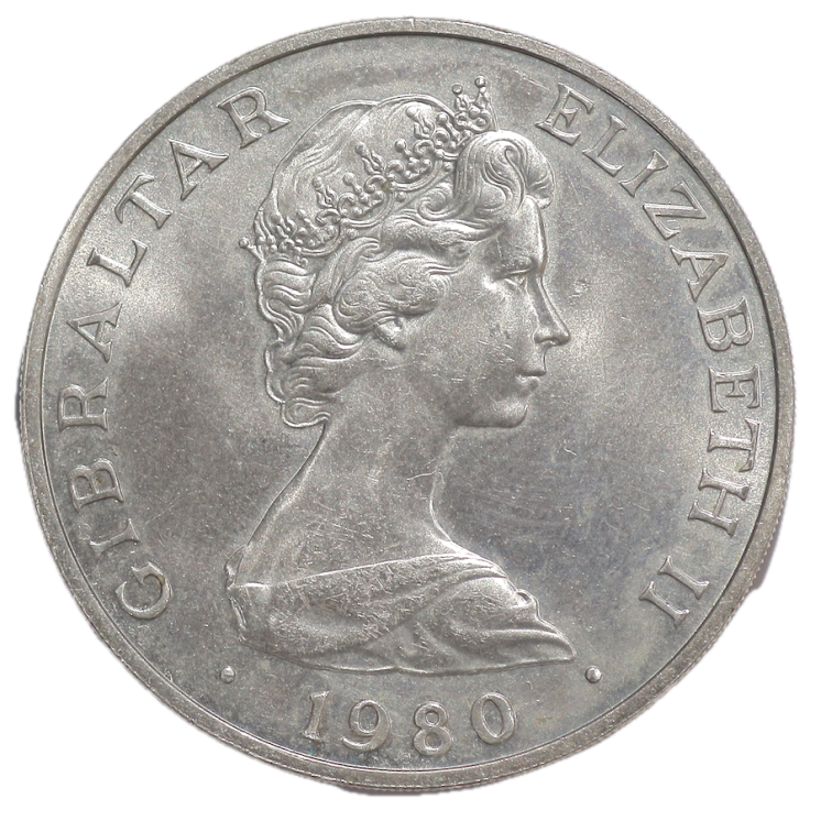 Gibraltar - Élizabeth II (1952-2022), 1 couronne, 1980