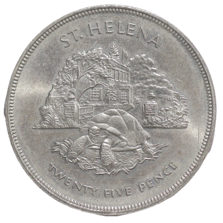 Sainte Hélène - Élizabeth II (1952-2022), 25 Pence, 1977, Jubilé d'argent