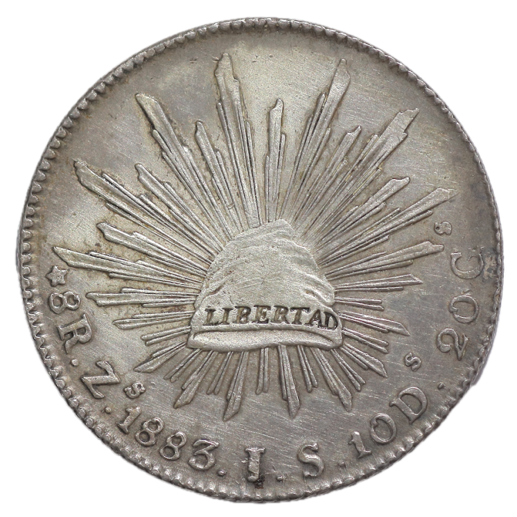 Mexique - République, 8 Réales, 1883, ZS