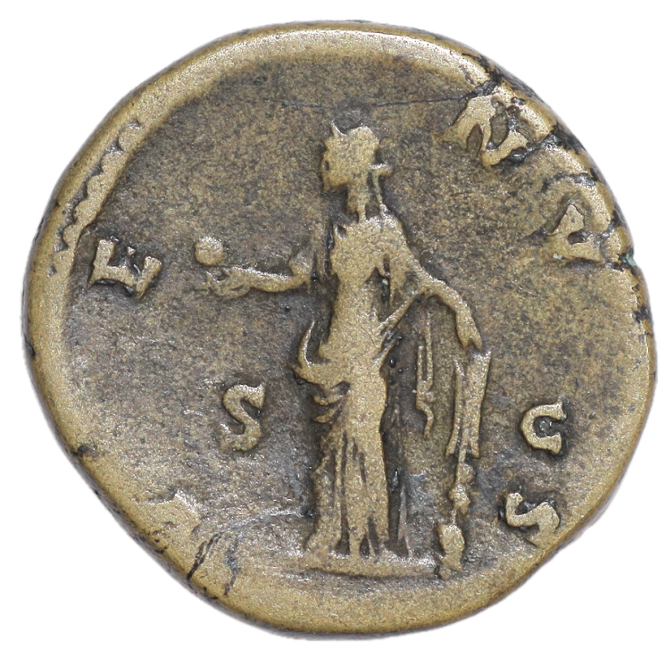 Italie - Rome, Faustine (148-152), Dupondius