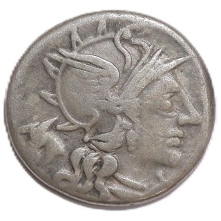 Italie - Rome, République, Lunius (145 av. J.C), Denier