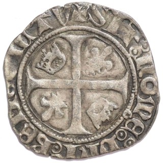 France - Charles VI (1380-1422), Blanc Geuenar, 1411, Tours