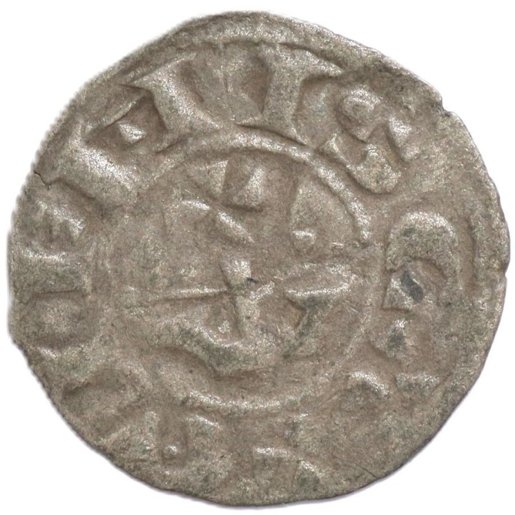 France - Berri, Geoffroy II, Sir de Donzy, Comté de Gien (1120-1180), Denier Bill.