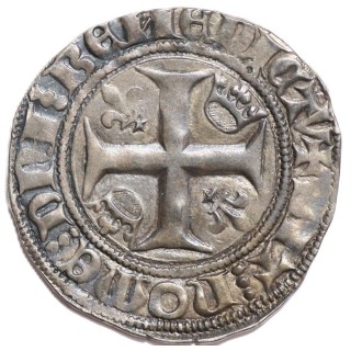 France - Charles VI (1380-1422), Blanc de Geuenar, 1385