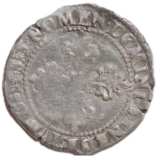 France - Henri III 1/2 Franc, 1587, F