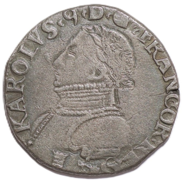 France - Charles IX, Teston, 1568 (8/7), L
