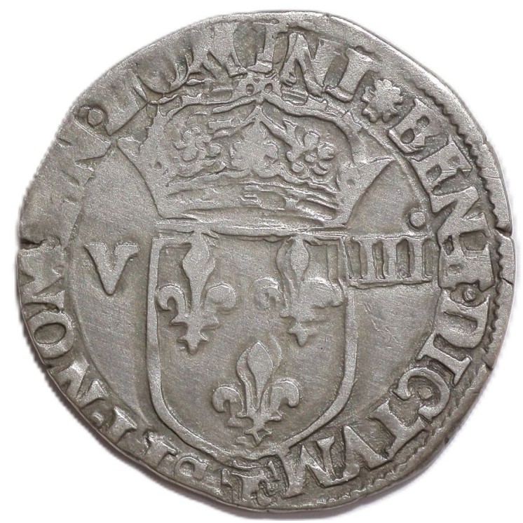 France - Charles X, 1/8 Ecu, 1590, T