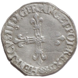 France - Henri III, 1/4 Ecu, 1588, 9