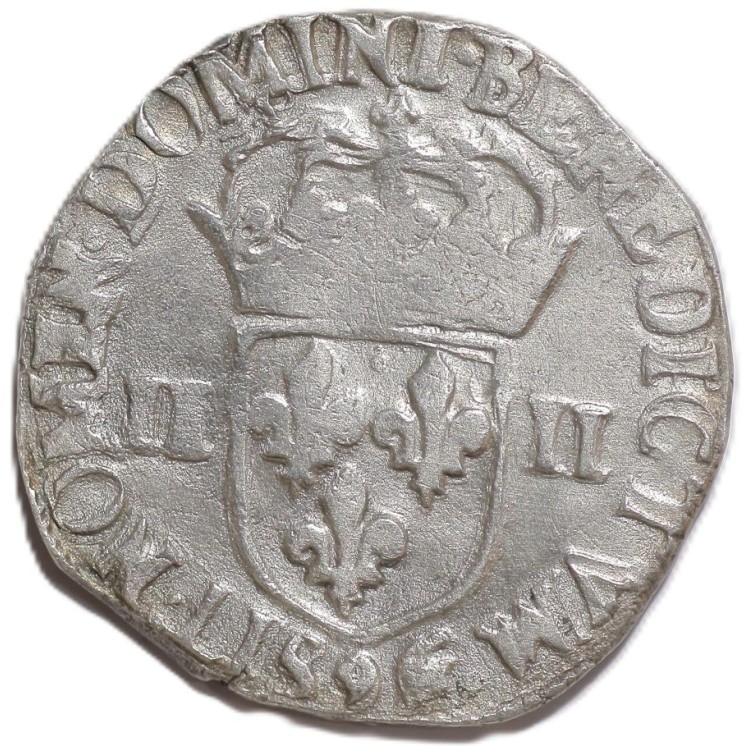 France - Henri III, 1/4 Ecu, 1588, 9