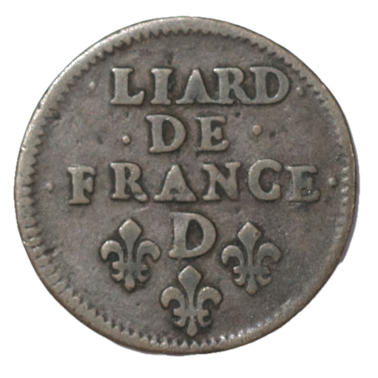 France - Louis XIV (1643-1715), Liard de France au buste juvénile, 1657, D (Vimy)