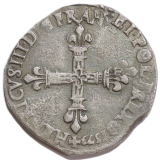 France - Henri III, 1/4 Ecu, 1579, F
