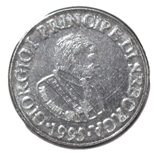 Italie, Seborga - Giorgio Ier, 5 centimes, 1996