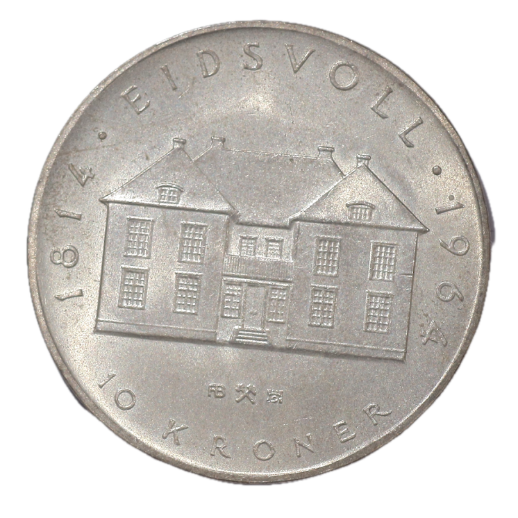 Norvège - 10 Couronnes, 1964