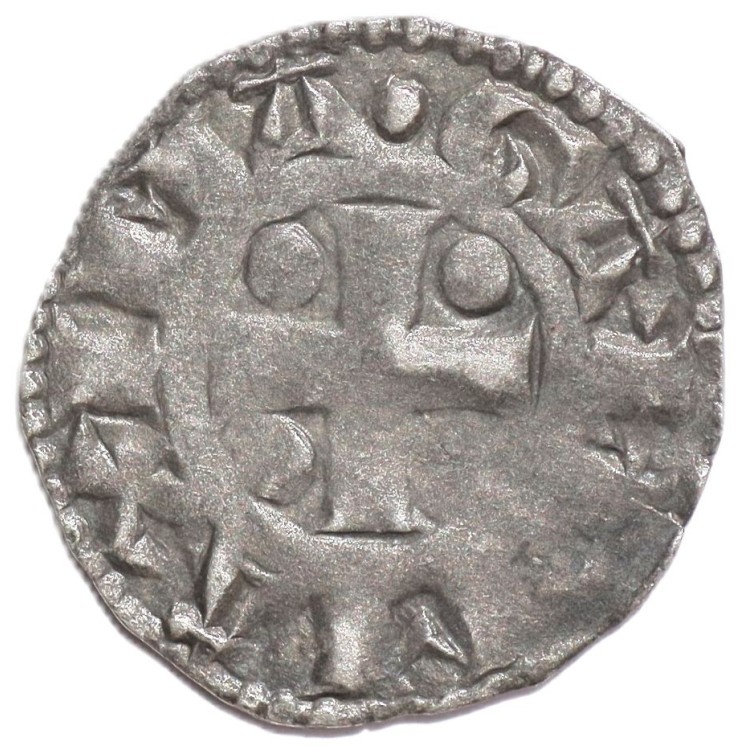 France -Archevêché de Vienne, Denier Ag, S.M Vienna, R/Maxima.Gall, B. 1046