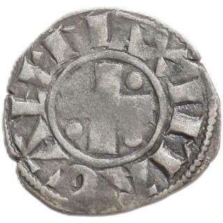 France - Dauphine, Archevêché de Vienne, Denier Ag., S.M Vienna, R/Maxima Gall, B. 1046
